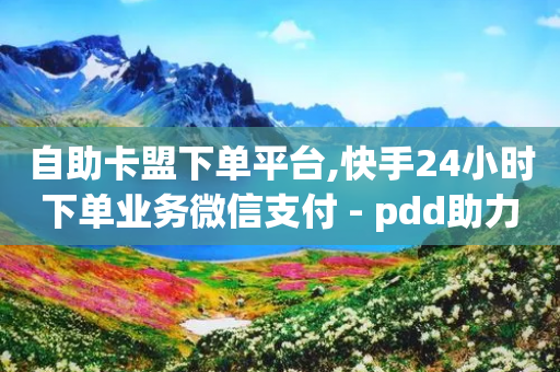 自助卡盟下单平台,快手24小时下单业务微信支付 - pdd助力购买 - 领钱软件领取100元直接提现-第1张图片-靖非智能科技传媒