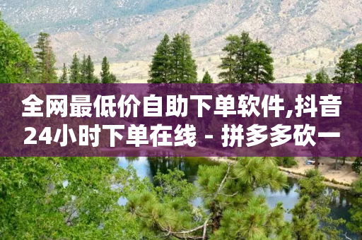 全网最低价自助下单软件,抖音24小时下单在线 - 拼多多砍一刀助力平台网站 - 相互点拼多多的群