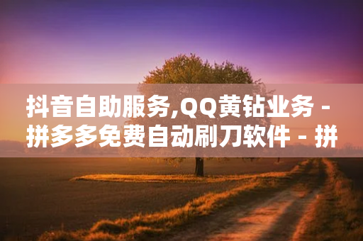 抖音自助服务,QQ黄钻业务 - 拼多多免费自动刷刀软件 - 拼多多互砍助力微信群-第1张图片-靖非智能科技传媒