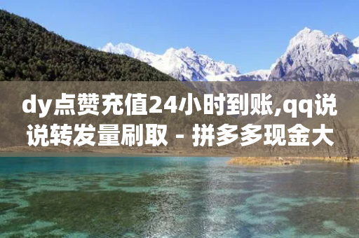 dy点赞充值24小时到账,qq说说转发量刷取 - 拼多多现金大转盘助力 - 百度极速版天天领现金-第1张图片-靖非智能科技传媒