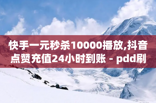 快手一元秒杀10000播放,抖音点赞充值24小时到账 - pdd刷助力软件 - 拼多多砍价卡片后边还有什么