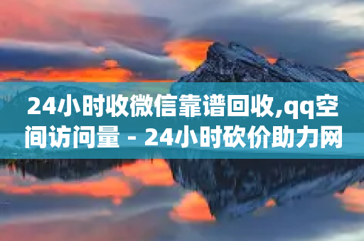 24小时收微信靠谱回收,qq空间访问量 - 24小时砍价助力网 - 快递回收脚本自动下单-第1张图片-靖非智能科技传媒