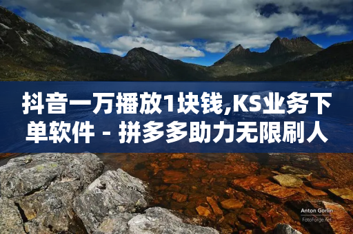 抖音一万播放1块钱,KS业务下单软件 - 拼多多助力无限刷人脚本 - 拼多多提现600元