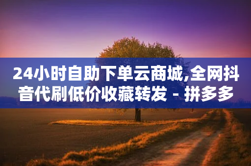 24小时自助下单云商城,全网抖音代刷低价收藏转发 - 拼多多助力10个技巧 - 拼多多龙泉卖的刀剑能买吗-第1张图片-靖非智能科技传媒