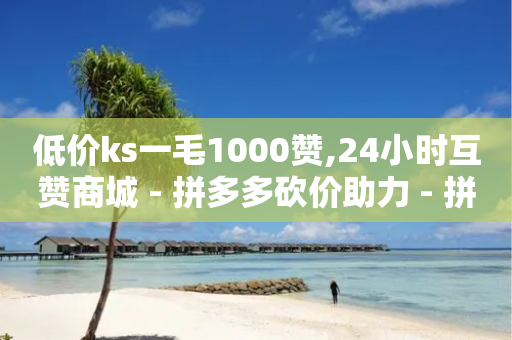 低价ks一毛1000赞,24小时互赞商城 - 拼多多砍价助力 - 拼多多助力福卡后面还有什么-第1张图片-靖非智能科技传媒