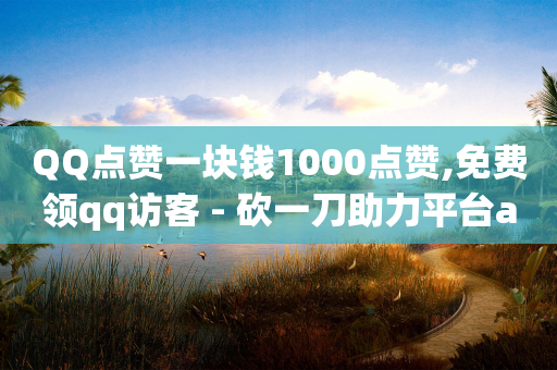 QQ点赞一块钱1000点赞,免费领qq访客 - 砍一刀助力平台app - 拼多多怎么折扣低-第1张图片-靖非智能科技传媒