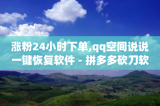 涨粉24小时下单,qq空间说说一键恢复软件 - 拼多多砍刀软件代砍平台 - 拼多多没有账号密码登录吗