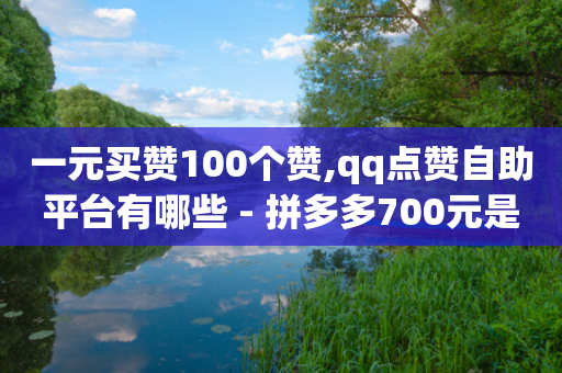 一元买赞100个赞,qq点赞自助平台有哪些 - 拼多多700元是诈骗吗 - 拼多多一直锦鲤猪蹄怎么回事-第1张图片-靖非智能科技传媒