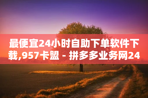 最便宜24小时自助下单软件下载,957卡盟 - 拼多多业务网24小时自助下单 - 拼多多任拼一单马上到账