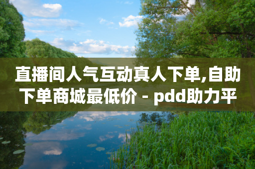 直播间人气互动真人下单,自助下单商城最低价 - pdd助力平台 - 拼多多现金大转盘为啥不能转