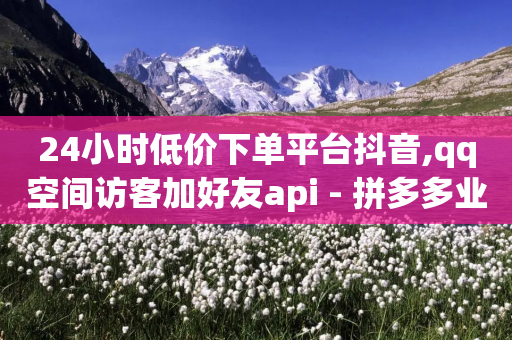 24小时低价下单平台抖音,qq空间访客加好友api - 拼多多业务自助平台 - 微信互帮互助群-第1张图片-靖非智能科技传媒