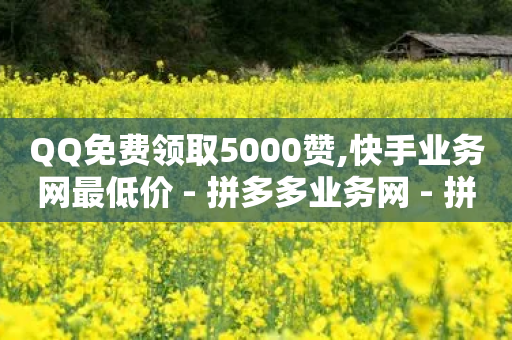 QQ免费领取5000赞,快手业务网最低价 - 拼多多业务网 - 拼多多平台联系方法