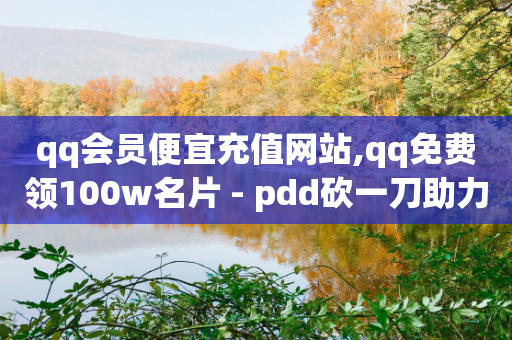 qq会员便宜充值网站,qq免费领100w名片 - pdd砍一刀助力助力平台官网 - 拼多多原创链接-第1张图片-靖非智能科技传媒