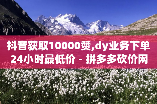 抖音获取10000赞,dy业务下单24小时最低价 - 拼多多砍价网站一元10刀 - 拼多多助力透露个人信息的