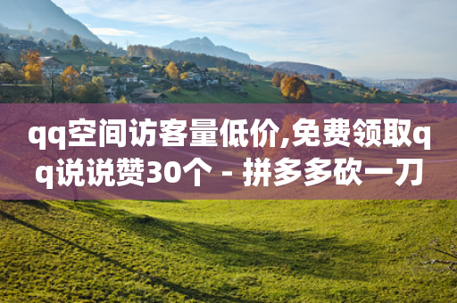 qq空间访客量低价,免费领取qq说说赞30个 - 拼多多砍一刀助力平台网站 - pdd买人网站-第1张图片-靖非智能科技传媒